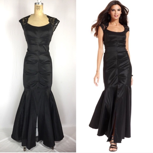 Xscape Dresses & Skirts - Vintage Xscape Black Mermaid Gown 6 S